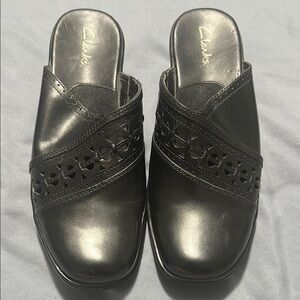 Clarks Women's Black Slip-On Shoes